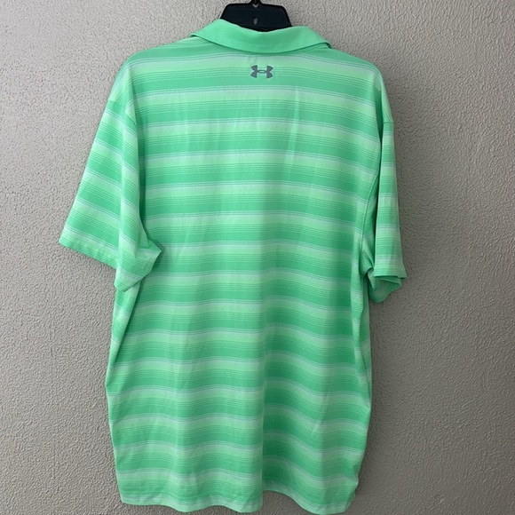 Mens Under Armour Loose Fit Heat Gear Golf Polo, XL, Green - Picture 4 of 4
